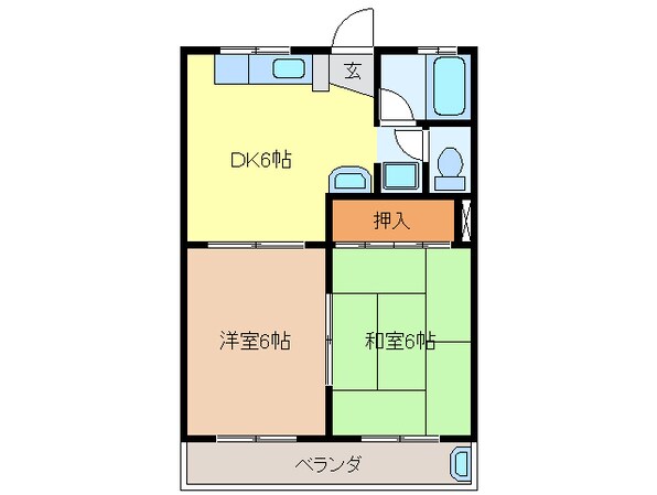 ハイツ早川の物件間取画像